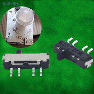 [Butterfly] 10Pcs 4 Pin Mini Slide Switch On-OFF 3Position Micro Slide Toggle Switch Miniature Horiz