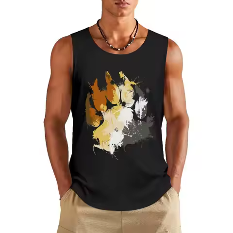 Gay Bear Pride Tank Top vest men gym clothes man anime top t-shirts man