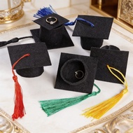 NEW 5pcs / 10pcs Mini Graduation Hat Bachelor Mortar Board Doctoral Cap Convocation Hat Graduasi Top