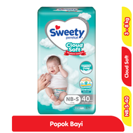 Sweety Pampers Silver Newborn S 40 Pcs-Sweety Pampers NB-S 40 Pcs-Pampers murah-Pampers Bayi-popok p