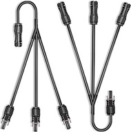 Feotech Solar Connectors Y Branch Parallel Adapter Cable Wire Plug Tool Kit for Solar Panel Solar Y 