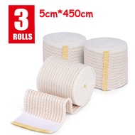 3 Pack Premium Elastic Bandage Wrap Compression Wrap Bandage for Legs Self-Closing Elastic Bandage W