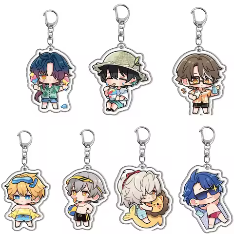 Cute Honkai Star Rail Summer Keychain for Accessories Bag Blade Hsr Kafka Dan Heng Pendant Key Chain