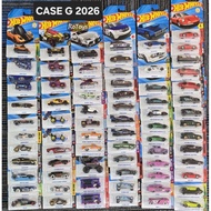 HOT WHEELS CASE G 2026 LONG CARD HONDA CIVIC CUSTOM HONDA CIVIC TYPE R LAMBO CENTENARIO FORD MUSTANG