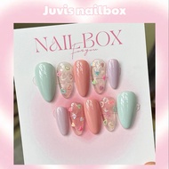 Nailbox Pastel Summer Juvis | Faux Pastel ColorPieceg Set, Suitable for Summer Trend Nailbox