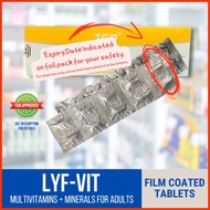 ◁ ✼ ∟∅∇∈ (Centrum / Clusivol Generic) Lyf-Vit / Lyfvit Multivitamins and Minerals Film Coated Table