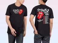 Kaos Distro Rolling Stones Tour 24 / Tshirt Distro Rolling Stones RS / Rolling Stones