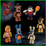 B4 FNAF Building Blocks Gift For Kids Freddy Bonnie Chica Foxy Minifigure Dolls Model Toys For Kids 