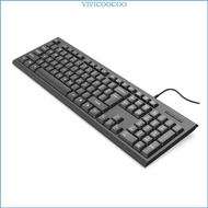 VIVI Mechanical Gaming Keyboard Chocolate Keycap Keyboard 104 Keys Corded Computer