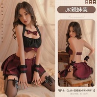 情趣內衣sexy lingerie JK學生百褶短裙制服套裝 8592