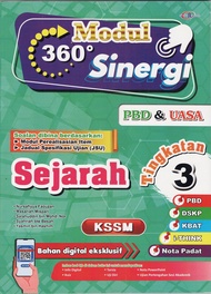BUKU LATIHAN : MODUL 360 SINERGI  PBD & UASA SEJARAH TINGKATAN 3 KSSM ( 2025 )