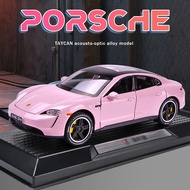 Toy Car Model 1: 32 Porsche Taycan Alloy Simulation Model Paramela Sports Car Toy Car Model