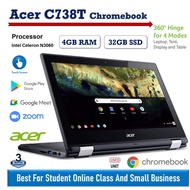 Acer Chromebook R 11(C738T) Convertible Laptop, Celeron N3060, 11.6" HD Touch Screen, 4GB DDR3L, 32GB eMMC, Flip Design