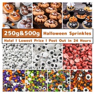 [250g/500g] HALAL Edible Theme Sprinkles Cake Sugar Eyes Ball Cake Sprinkle Manik Kek Gula Hiasan