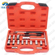 Diesel Fuel Injector17Tool Cleaning Kit for Fuel Injectors/Injector Reamer Holder Repair Diesel Clea