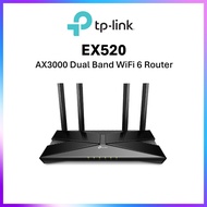【SG SELLER】TP-Link Aginet EX520 Dual Band AX3000 Gigabit WiFi 6 Router