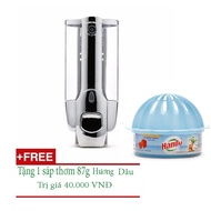 Wall-mounted Soap Box Press 1 Bottle + Free With 1 Premium Scented Wax 87g Strawberry Flavor