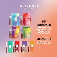 ARGANIA MEGA COMBO 1 4 LIP SHIMMER 4 LIPMATTE lip stick lip gloss lip serum