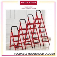 4/5/6 Tier Foldable Household Ladder Folding Herringbone Thickened Pedal Pipe Antislip Saving