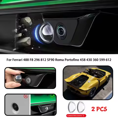 For Ferrari 488 F8 296 812 SF90 Roma Portofino 458 430 360 599 612 Car camera protective cover lens 
