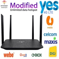 (Modified Router)LT210F wifi Hotspot 4G router antenna Sim-Card-Slot WiFi 300Mbps 4G CPE unlocked router