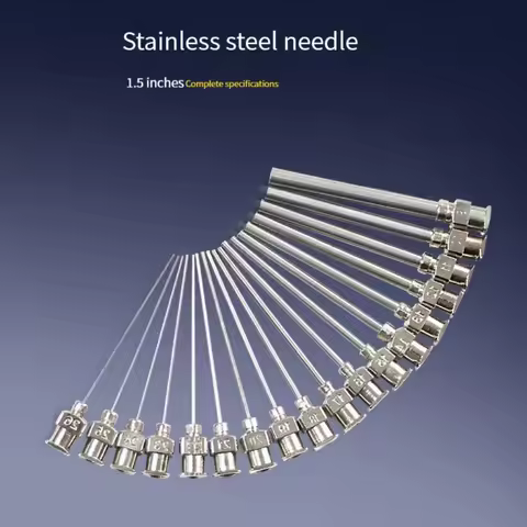Factory direct 1.5 inch needle tube exposed 38MM 8G to 19G stainless steel dispensing needle dispens