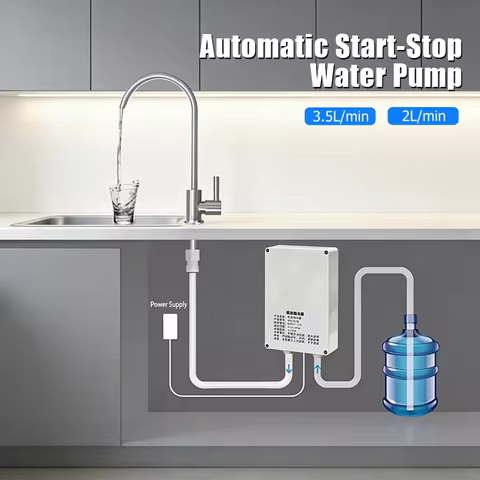 Electric Faucet Water Pump 12V 2L/min 3.5L/min Faucet Automatic Suction Pump Caravan Electric kitche
