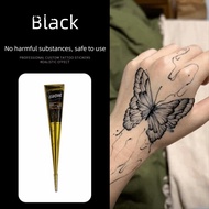 343ORUJRSHOP Henna Tattoo Cream, Black Brown Temporary Henna Paste Cone, Henna Tattoo Cream Easy-To-