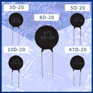 10 pcs NTC 3D-20 5D-20 8D-20 10D-20 47D-20 3 5 8 10 47 Ohm MF72 Power Direct Heat Type Negative Temp