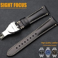 19mm 20mm 22mm Leather Strap for Cinturino Tudor Black Bay Watch Strap Tudor Blackbay Watchband Blac