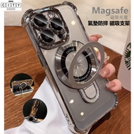 Ice Crystal Magnetic Bracket Phone Case iphone 16e i16e 16e se4 16e iphone16e Protective Not Yellowi