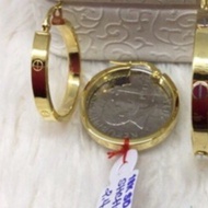 ️ 17K / real gold / 750 grade ear ring