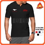 Ford Mustang XS-7XL Motorsport Racing Cotton Embroidery Polo Collar T Shirt T-Shirt Tshirt Unisex Ca