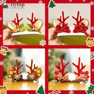 FLYTOP Christmas Antler Hair Clip Plush Hair Accessory Headwear Cute Barrettes Christmas Decoration 
