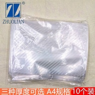 Zhuolian W209 A4 File Bag Button Bag Button Bag File Bag File Bag Information Bag Briefcase Transpar