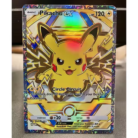 Diy Pkm Fan Art Tcg Pocket Eevee Ex Holo Pikachu Ex Lugia Buzzwole Lusamine Charlizard Solgaleo Full