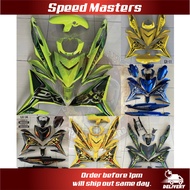 SPEED MASTER Coverset Body cover HPW Yamaha Y15zr V1 V2 V3 Exciter Sniper Yellow Exciter BK Sticker 