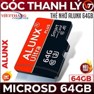 ALUNX Ultra Plus 64GB MicroSD TF Smart Card UHS-I U3 A1 V30 Class 10 New Fullbox 100%