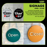 Open Close Sign I Open close sign board I Acrylic Sign Board I Custom Round Sign Board I Acrylic Sin