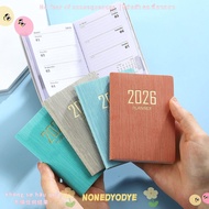 NONEDYODYE 2026 Agenda Book, with Calendar A7 Appointment Book, Portable Pocket Notebooks Students