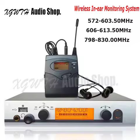 Wireless In Ear Monitor System EW300 IEM Single Transmitter Monitoring Professional for Audio Earpho