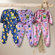 PROMO 3 STEL PIYAMA PANJANG ANAK LAKI-LAKI dan PEREMPUAN usia Newborn sampai 4 tahun