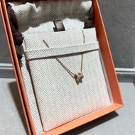 Hermes mini pop h necklace 奶茶色玫瑰金