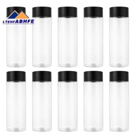 Ltehf10Pcs 400Ml/13.5Oz Plastic Juice Bottle Transparent Coarse Cereals Storage Container Beverage B