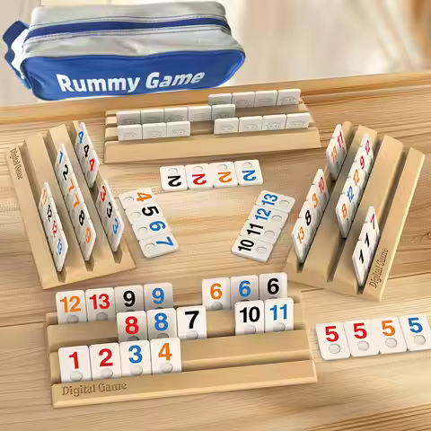Large Digital Game Set, Travel Rummy, Mahjong, Rummybrix, Number Game Cards - Adult Leisure Party Bo