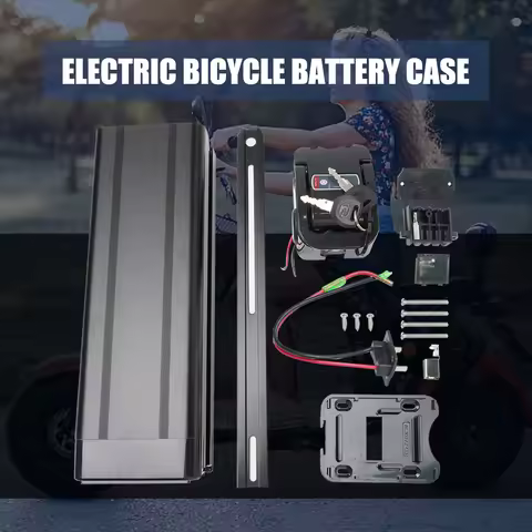 Electric Bike Battery Casing 390x110x76mm 48V Plastic Large Capacity Battery Shell With Charge Displ