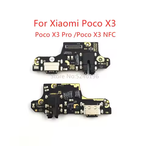 1pcs USB Charging Port Base Connector For Xiaomi Poco X3 For Xiaomi Poco X3 Pro For Xiaomi Poco X3 N