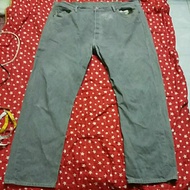 BAGGY JEANS GREY SIZE 44X44 INCH KAKI 9 INCH