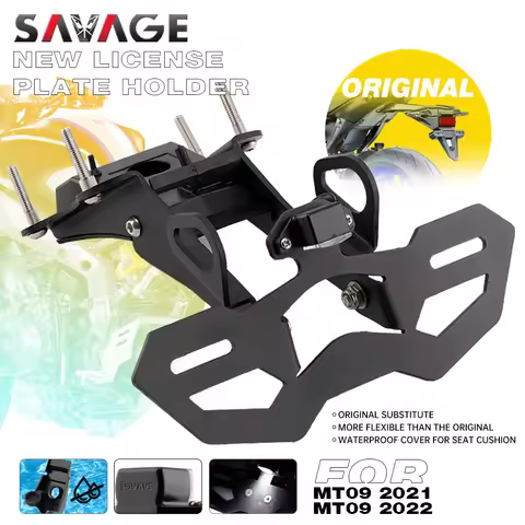 MT09 2021 License Plate Holder LED Light For YAMAHA MT-09 /SP 2022 2023 Motorcycle Tail Tidy Rear Fe