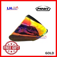 Helmet Care  ♗Helmet Visor MHR OF622 Siang Malam GOLD PURPLE RAINBOW SMOKE✵